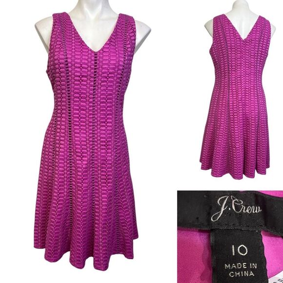 J. Crew Dresses & Skirts - J. Crew dress size 10 pink fit & flare knee length party cocktail wedding guest